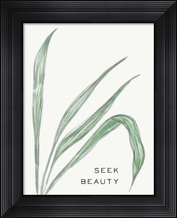 Framed Serene Sentiment VII-Seek Beauty Print