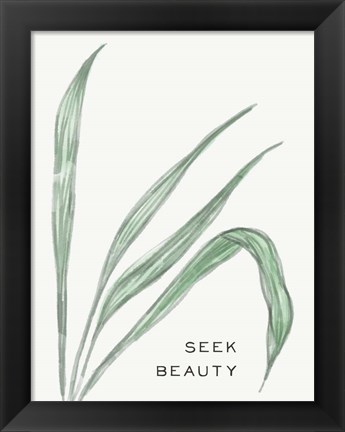 Framed Serene Sentiment VII-Seek Beauty Print