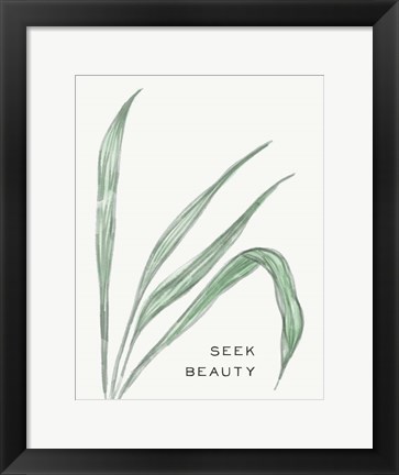 Framed Serene Sentiment VII-Seek Beauty Print