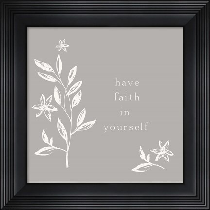 Framed Simple Nature II-Have Faith Print