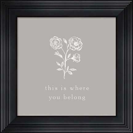Framed Simple Nature VII-This is Where Print
