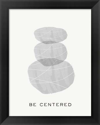 Framed Zen Vibes I-Be Centered Print