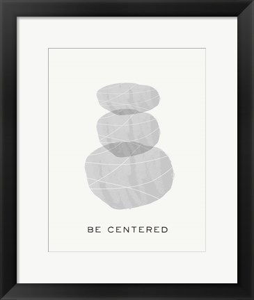 Framed Zen Vibes I-Be Centered Print