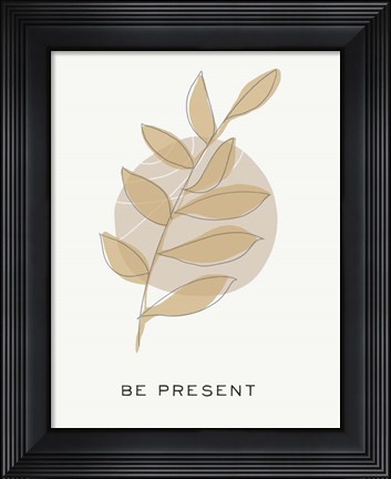 Framed Zen Vibes II-Be Present Print