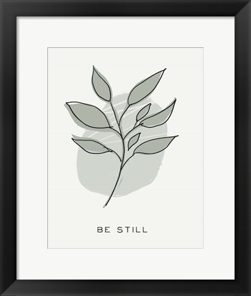 Framed Zen Vibes III-Be Still Print