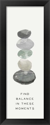 Framed Zen Vibes IV-Find Balance Print