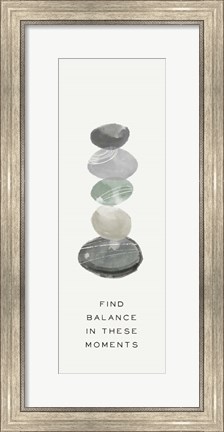 Framed Zen Vibes IV-Find Balance Print