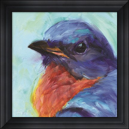 Framed Field Birds II Print