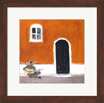 Framed Street Music Print