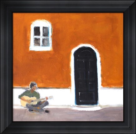 Framed Street Music Print