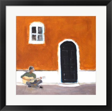 Framed Street Music Print