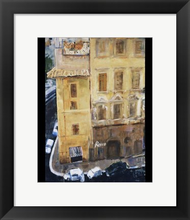 Framed Italian Street Corner Print