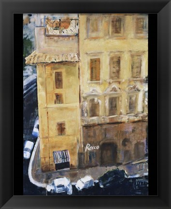 Framed Italian Street Corner Print