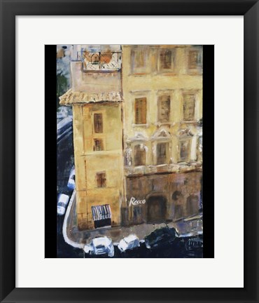 Framed Italian Street Corner Print