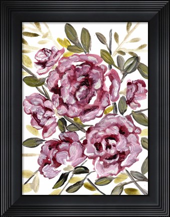 Framed Gentle Roses Print