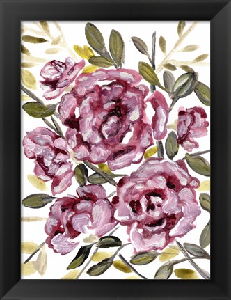 Framed Gentle Roses Print