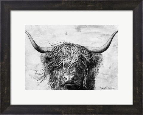 Framed Highland in the Wind II Print