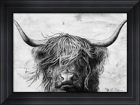 Framed Highland in the Wind II Print