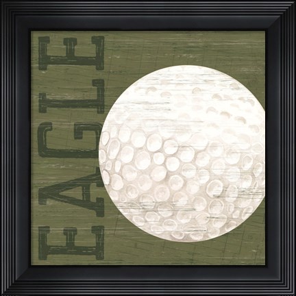 Framed Golf Days X-Eagle Print