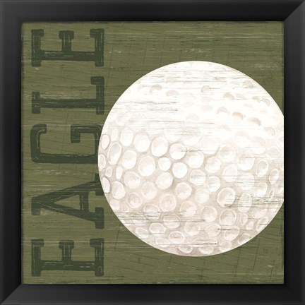 Framed Golf Days X-Eagle Print