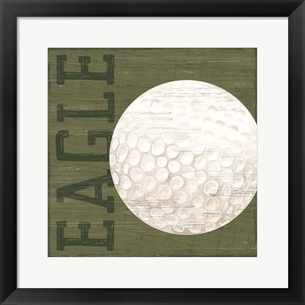 Framed Golf Days X-Eagle Print