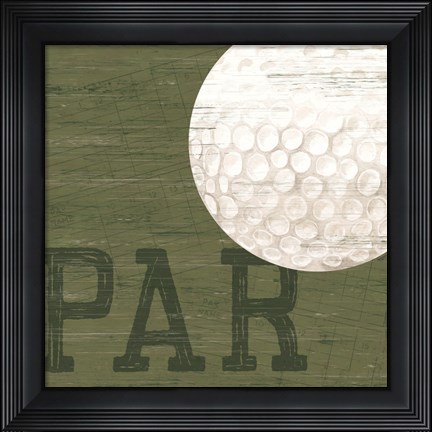 Framed Golf Days XII-Par Print