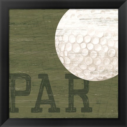 Framed Golf Days XII-Par Print