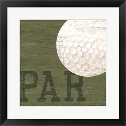 Framed Golf Days XII-Par Print