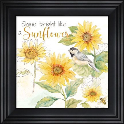 Framed Be My Sunshine V Print