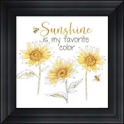Framed Be My Sunshine VI Print
