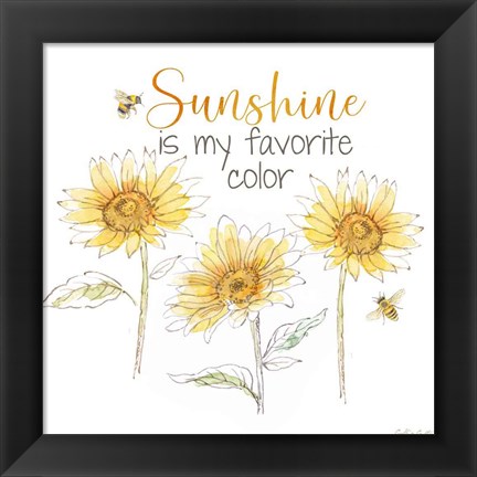 Framed Be My Sunshine VI Print