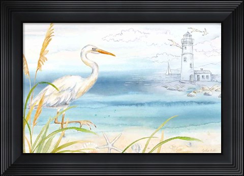 Framed By the Seashore I Print
