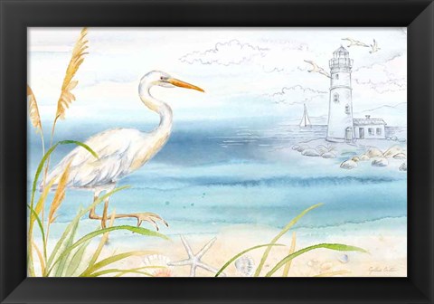 Framed By the Seashore I Print