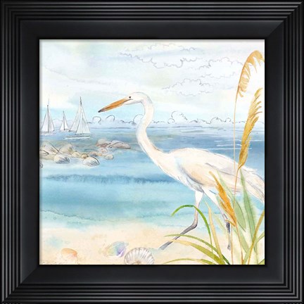 Framed By the Seashore III Print