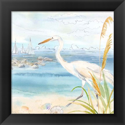 Framed By the Seashore III Print