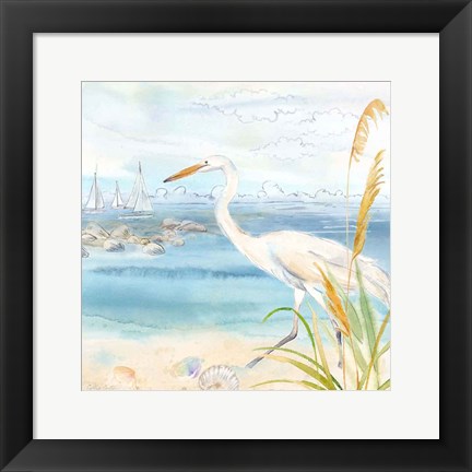 Framed By the Seashore III Print