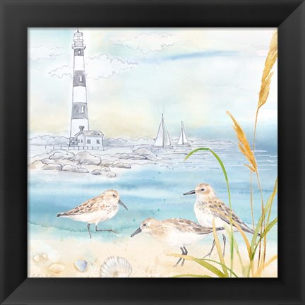 Framed By the Seashore IV Print