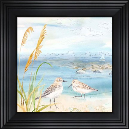 Framed By the Seashore V Print