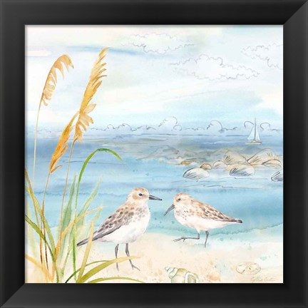 Framed By the Seashore V Print