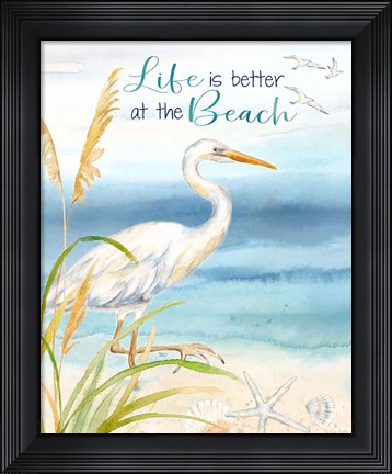 Framed By the Seashore VI Print