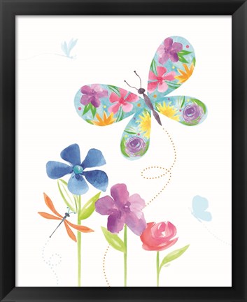 Framed Dreams Take Flight on White VII Print