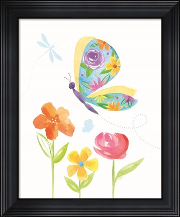 Framed Dreams Take Flight on White VIII Print