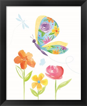 Framed Dreams Take Flight on White VIII Print