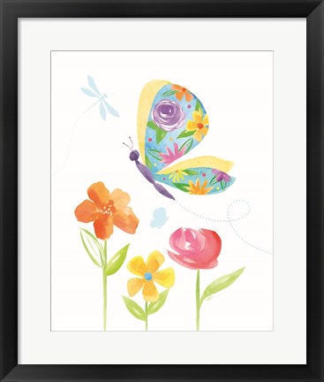 Framed Dreams Take Flight on White VIII Print