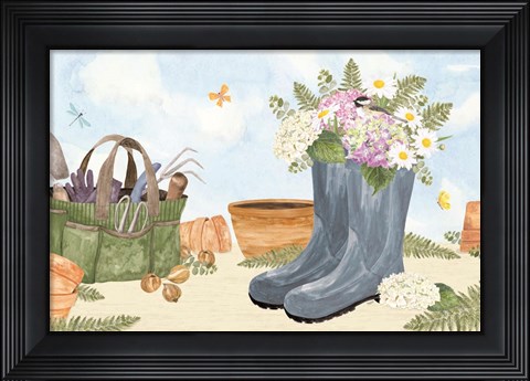 Framed In My Garden II Print