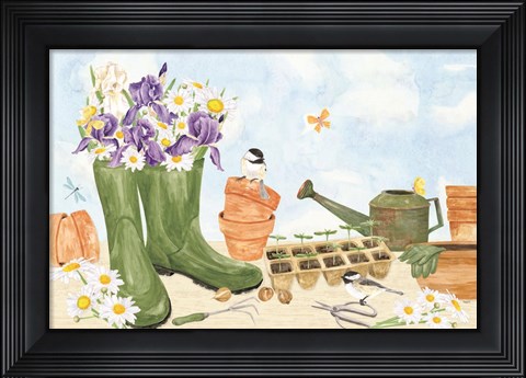 Framed In My Garden III Print