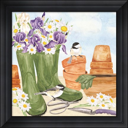 Framed In My Garden VII Print