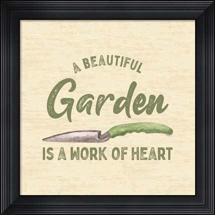 Framed In My Garden XII Print