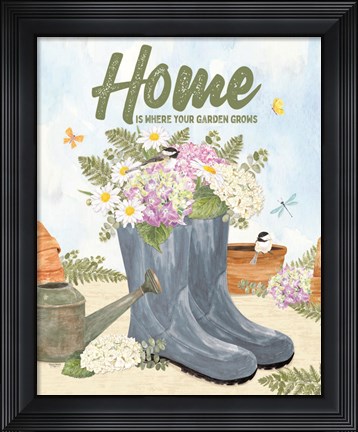 Framed In My Garden XVII Print