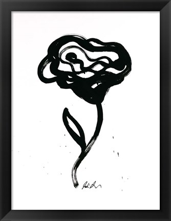 Framed Inked Florals IV Print